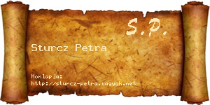Sturcz Petra névjegykártya